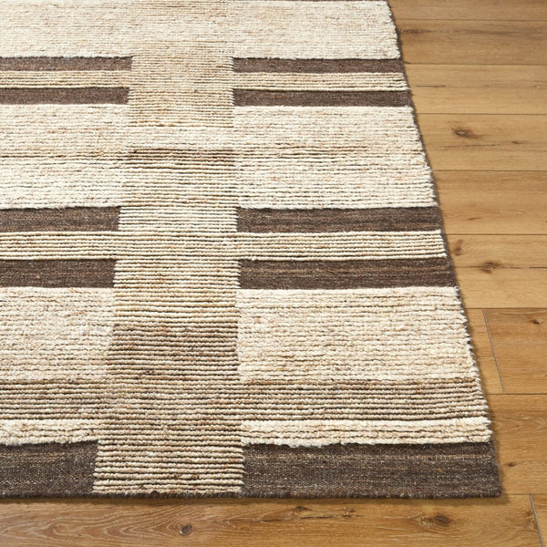 Surya Folklore Handknotted Wool Area Rug Art Deco Geometric High Pile Living Room Floor FLK2301-1215