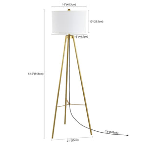 Safavieh Falco Floor Lamp XII23 Gold Iron  FLL4118A