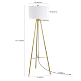 Safavieh Falco Floor Lamp XII23 Gold Iron  FLL4118A