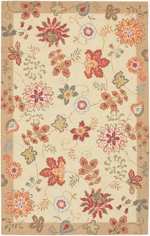 Surya Flor Hand-hooked Wool Accent Rug Modern Texture for Entryway or Bedroom Layering FLO8903-229