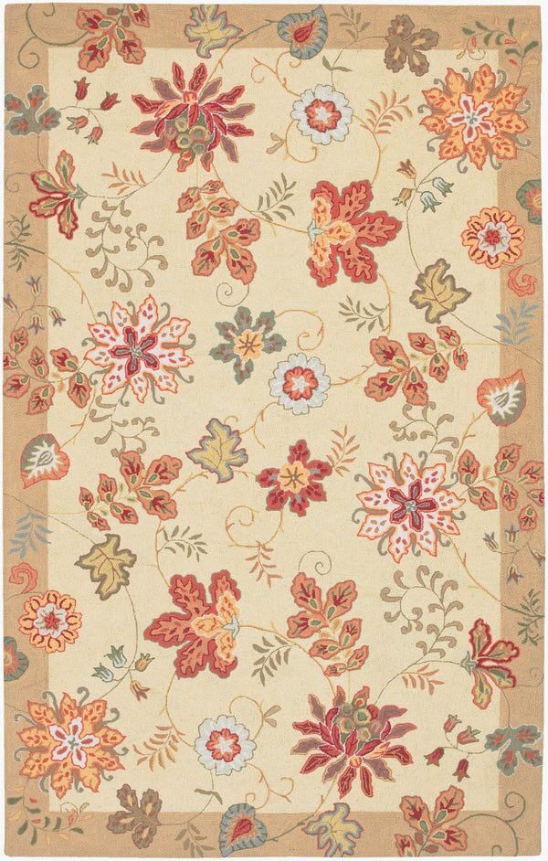 Surya Flor Hand-hooked Wool Accent Rug Modern Texture for Entryway or Bedroom Layering FLO8903-229