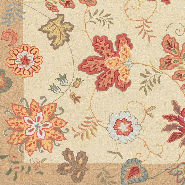 Surya Flor Hand-hooked Wool Accent Rug Modern Texture for Entryway or Bedroom Layering FLO8903-229