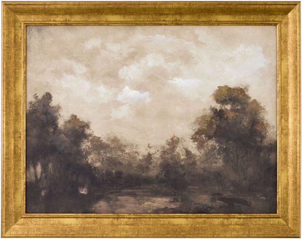 Surya Floresta Framed Art 28"H X 22"W - Hand-painted Canvas Wall Decor For Modern And Classic Interiors Main, Green Canvas,Polystyrene Flor002-28221