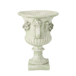 English Elm Buena Vista Handcrafted Urn Planter Sculptural Indoor Outdoor Garden Focal Piece 62166.00WHI
