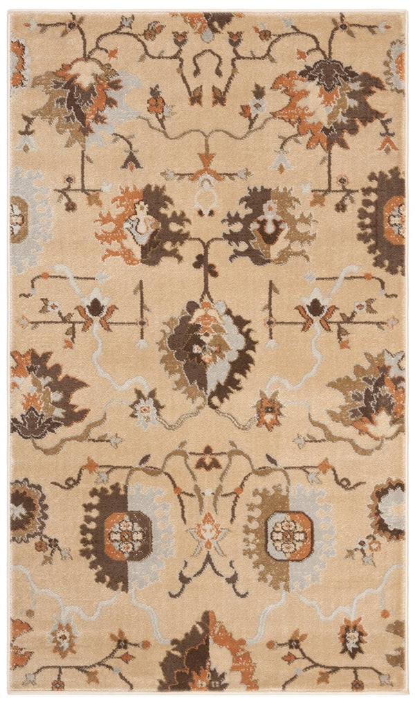 Safavieh Florenteen 129 Power Loomed  Rug Ivory / Brown FLR129-1225-4