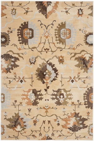 Safavieh Florenteen 129 Power Loomed  Rug Ivory / Brown FLR129-1225-4