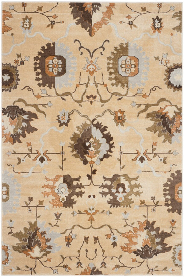 Safavieh Florenteen 129 Power Loomed  Rug Ivory / Brown FLR129-1225-4