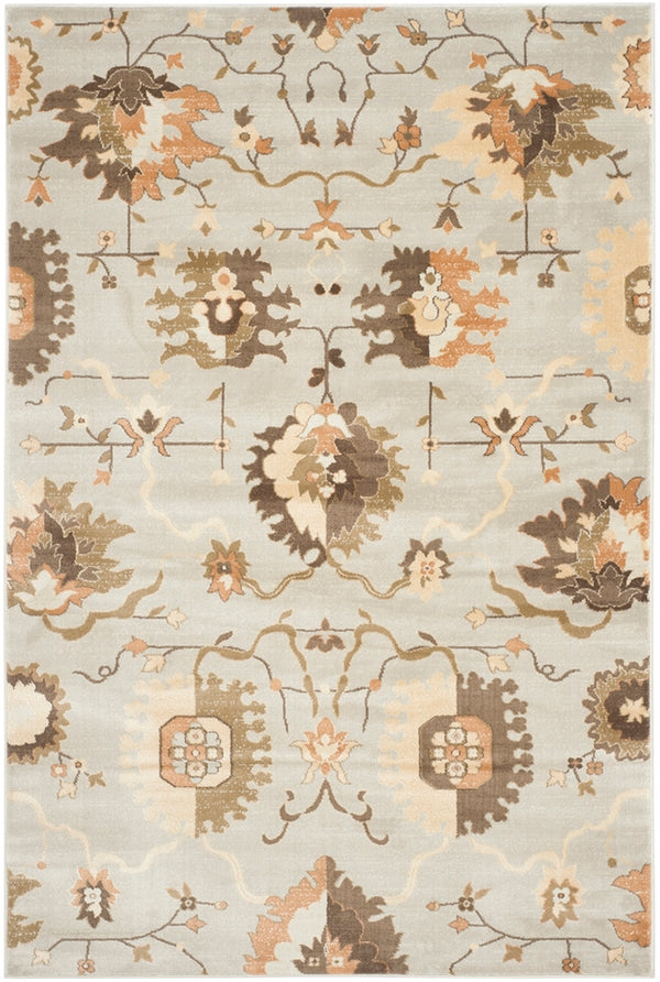 Safavieh Florenteen 129 Power Loomed  Rug Grey / Ivory FLR129-8012-4