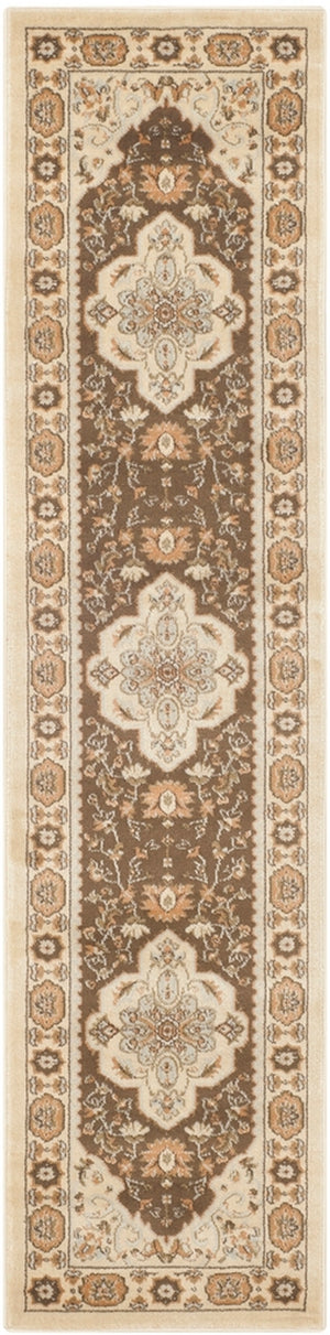 Safavieh Florenteen 130 Power Loomed  Rug Ivory / Brown FLR130-1225-4