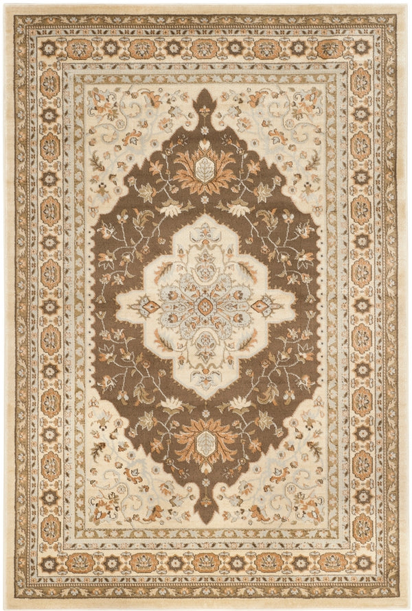 Safavieh Florenteen 130 Power Loomed  Rug Ivory / Brown FLR130-1225-4