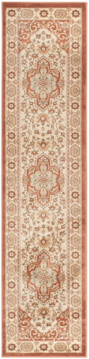 Safavieh Florenteen 130 Power Loomed  Rug Rust / Ivory FLR130-3412-4