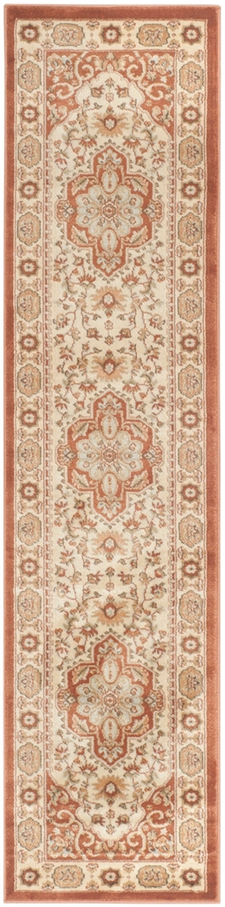 Safavieh Florenteen 130 Power Loomed  Rug Rust / Ivory FLR130-3412-4