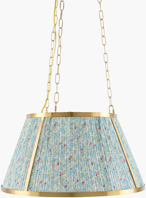 Livabliss Florie Bohemian Pendant Light Handcrafted Metal Cotton Shade for Dining Room FLRE-013