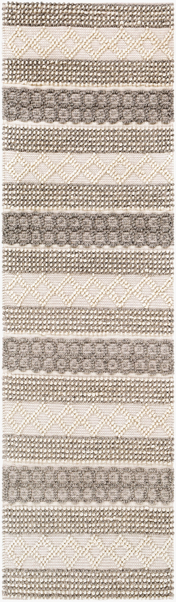 Surya Farmhouse Neutrals Fls-2300 2'6" X 8' Handmade Rug - Rustic Charm & Cozy Ambiance For Any Room! Cream Wool,Cotton Fls2301-268