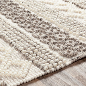 Surya Farmhouse Neutrals Fls-2300 2'6" X 8' Handmade Rug - Rustic Charm & Cozy Ambiance For Any Room! Cream Wool,Cotton Fls2301-23