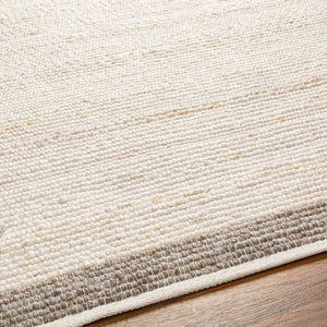 Surya Florentina Eco-friendly Handmade 2' X 3' Rug - Stylish, Durable, And Perfect For Modern Living Spaces! Ivory Recycled Pet Yarn Flt2301-23