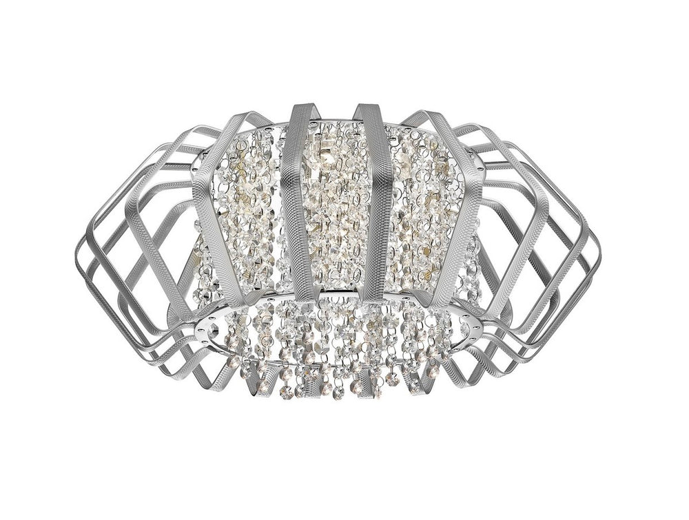 Safavieh Dori Flush Mount Silver/Chrome FLU6002A