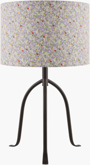 Livabliss Floriva Arts and Crafts Felt Linen Shade Table Lamp for Bedroom or Reading Nook FLVR-001