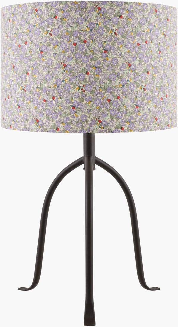 Livabliss Floriva Arts and Crafts Felt Linen Shade Table Lamp for Bedroom or Reading Nook FLVR-001