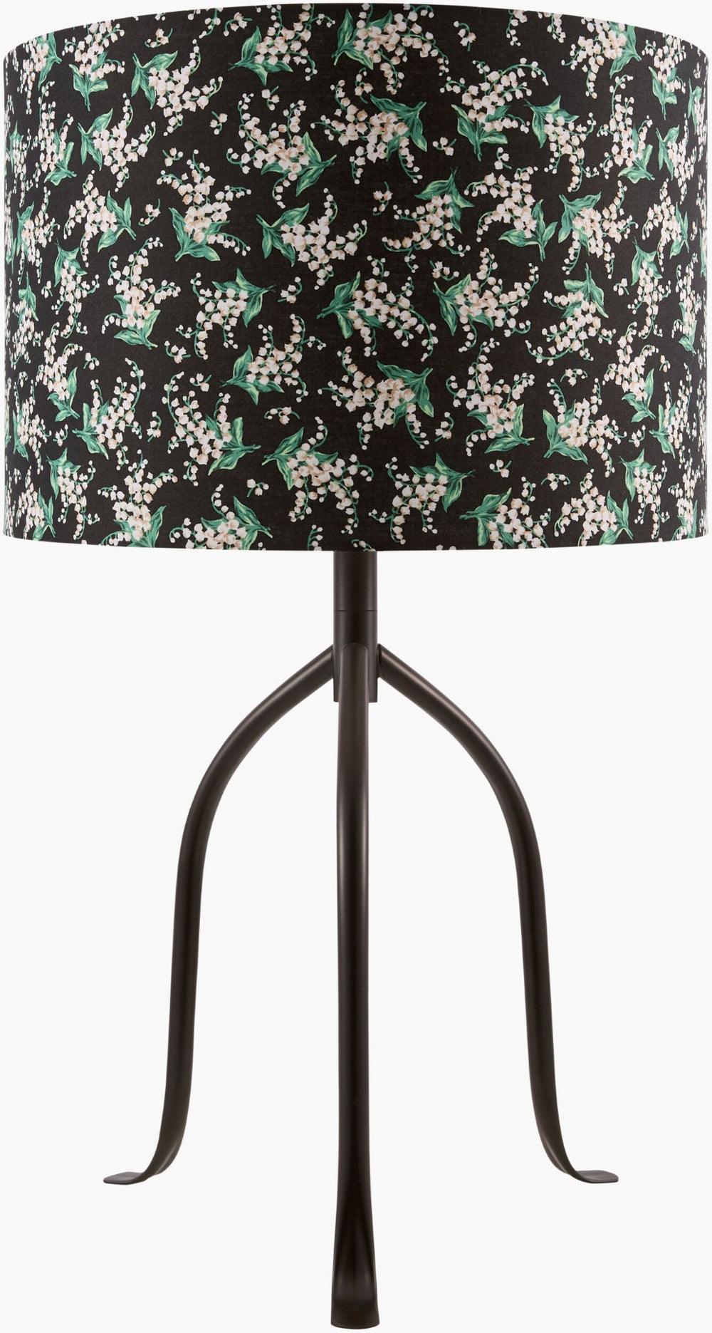 Livabliss Floriva Arts and Crafts Accent Lamp with Felt Linen Shade for Bedside or Study FLVR-002