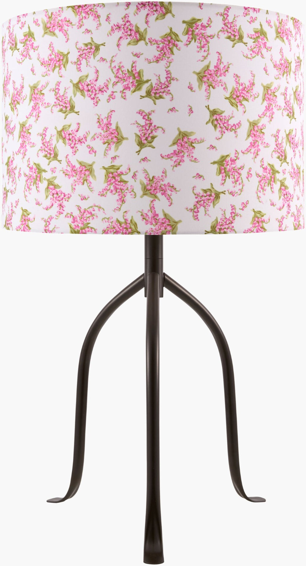 Livabliss Floriva Arts and Crafts Table Lamp with Felt Linen Shade for Bedroom or Living Room FLVR-004