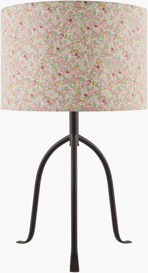 Livabliss Floriva Arts and Crafts Felt Linen Shade Table Lamp with Structured Metal Base FLVR-012