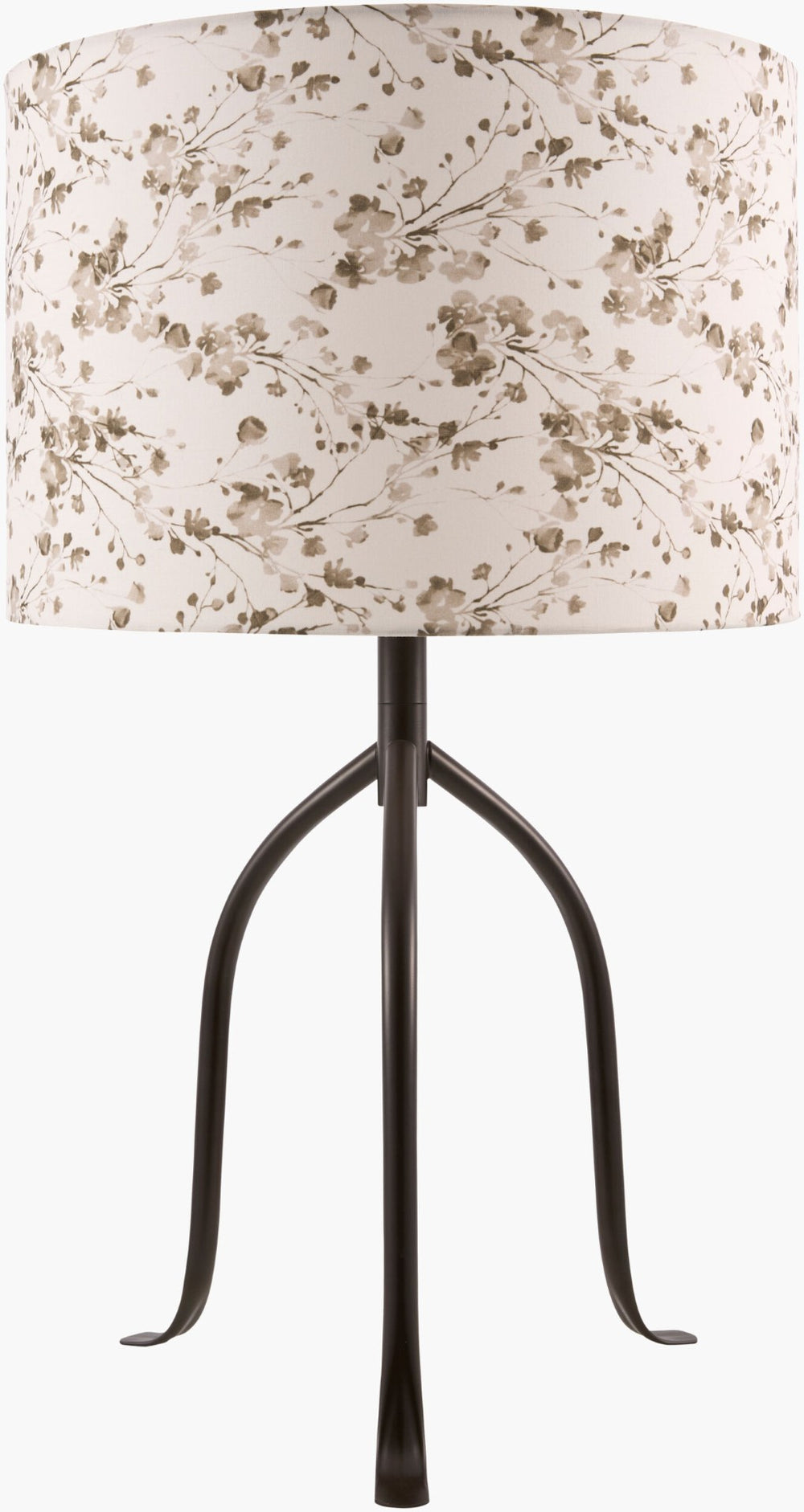 Livabliss Floriva Arts and Crafts Accent Lamp with Felt Linen Shade for Warm Ambient Glow FLVR-014