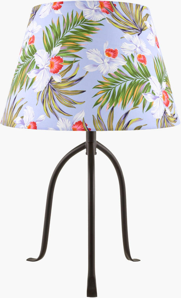 Livabliss Floriva Arts and Crafts Table Lamp with Linen Shade and Metal Base for Classic Rooms FLVR-017