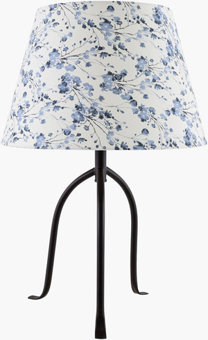 Livabliss Floriva Arts and Crafts Table Lamp with Linen Shade Mixed Metal Accents Warm Ambient Glow FLVR-023