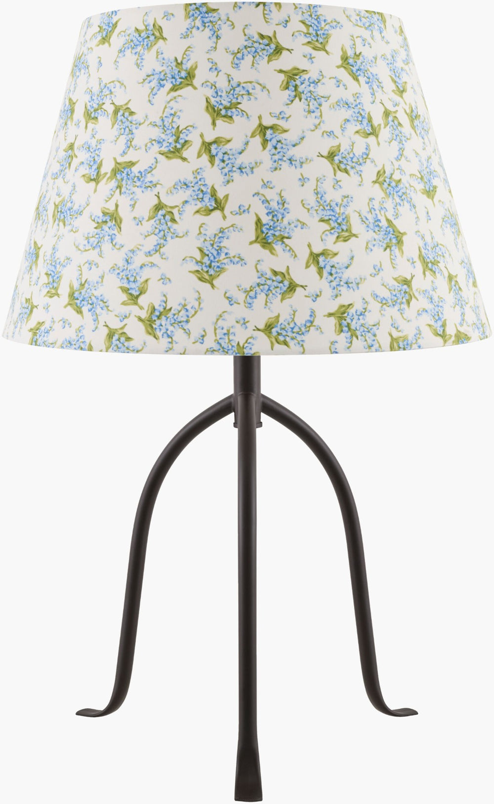 Livabliss Floriva Arts and Crafts Table Lamp with Linen Shade and Metal Base for Warm Ambient Glow FLVR-027