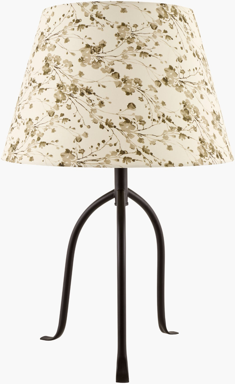Livabliss Floriva Arts and Crafts Table Lamp with Linen Shade for Living Room Accent Glow FLVR-028