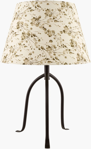 Livabliss Floriva Arts and Crafts Table Lamp with Linen Shade for Living Room Accent Glow FLVR-028