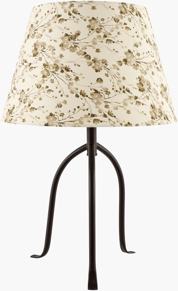 Livabliss Floriva Arts and Crafts Table Lamp with Linen Shade for Living Room Accent Glow FLVR-028