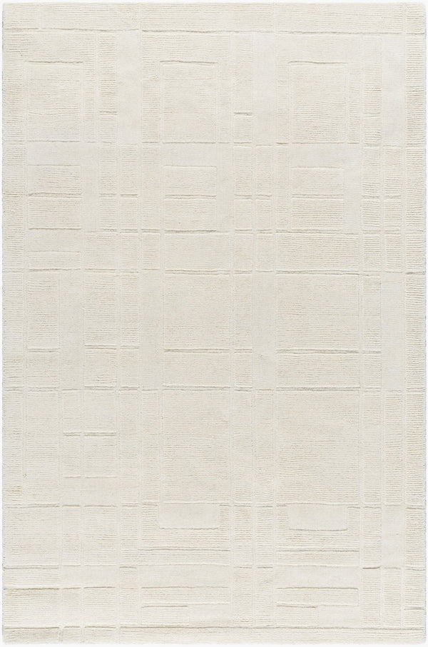 Surya Luxuries Flw-2300 2' X 3' Handmade Rug – Timeless Frank Lloyd Wright Design For Elegant Spaces! Ivory Wool Flw2300-576