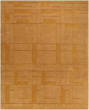 Surya Luxuries Flw-2300 2' X 3' Handmade Rug – Timeless Frank Lloyd Wright Design For Elegant Spaces! Goldenrod Wool Flw2301-912