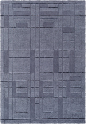Surya Luxuries Flw-2300 2' X 3' Handmade Rug – Timeless Frank Lloyd Wright Design For Elegant Spaces! Slate Gray Wool Flw2302-576
