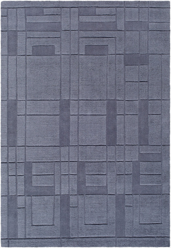 Surya Luxuries Flw-2300 2' X 3' Handmade Rug – Timeless Frank Lloyd Wright Design For Elegant Spaces! Slate Gray Wool Flw2302-576