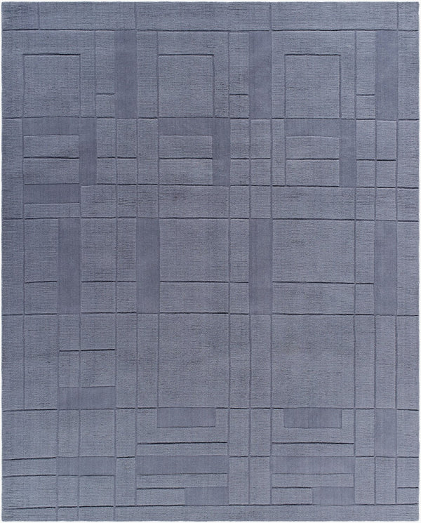 Surya Luxuries Flw-2300 2' X 3' Handmade Rug – Timeless Frank Lloyd Wright Design For Elegant Spaces! Slate Gray Wool Flw2302-810