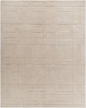 Surya Luxuries Flw-2300 2' X 3' Handmade Rug – Timeless Frank Lloyd Wright Design For Elegant Spaces! Beige Wool Flw2304-810
