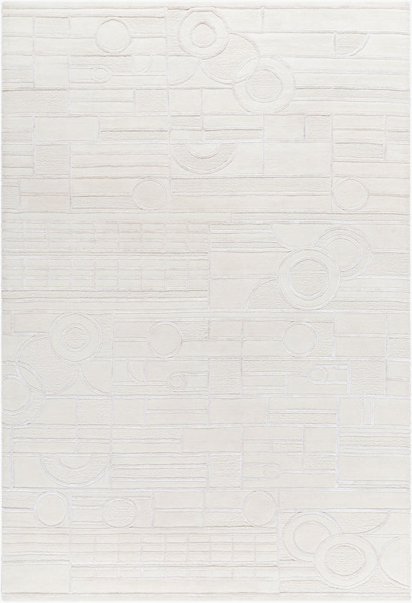 Surya Transcendence Luxurious Handcrafted 2' X 3' Rug In Viscose & New Zealand Wool For Timeless Elegance Ivory Nz Wool,Viscose Flwl2300-810