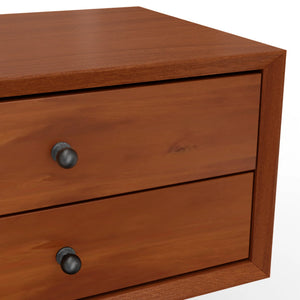Flynn Mid-century Modern Nightstand Tapered Legs Dovetail Drawer Compact Bedside Storage