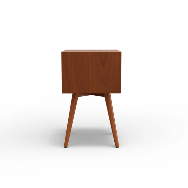 Flynn Mid-century Modern Nightstand Tapered Legs Dovetail Drawer Compact Bedside Storage