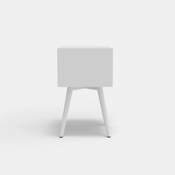 Flynn Mid-century Modern Nightstand Tapered Legs Dovetail Drawer Compact Bedside Storage