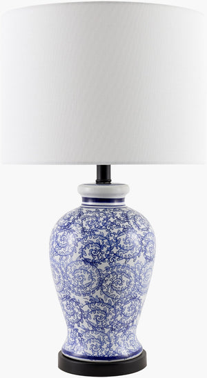 Livabliss Florezia Traditional Linen Shade Table Lamp with Metal Base for Living Room Decor FLZI-002