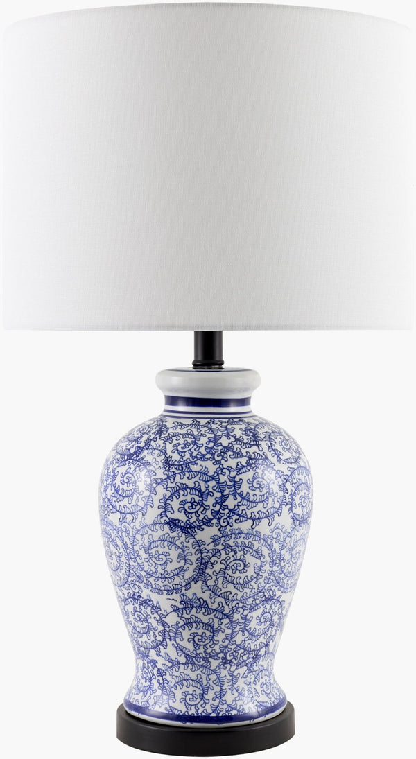 Livabliss Florezia Traditional Linen Shade Table Lamp with Metal Base for Living Room Decor FLZI-002