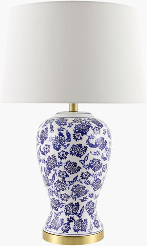 Livabliss Florezia Linen Shade Table Lamp with Metal Base for Bedroom or Living Room Ambiance FLZI-004