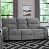 Parker House Polaris - Bizmark Grey Power Reclining Sofa And Recliner Grey 100% Polyester (W) Mpol-31ph-big