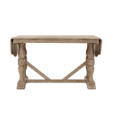 Higgins Street Gathering Trestle Table Brown with Woodland Stone Finish P349-DR-K2 Pulaski Furniture