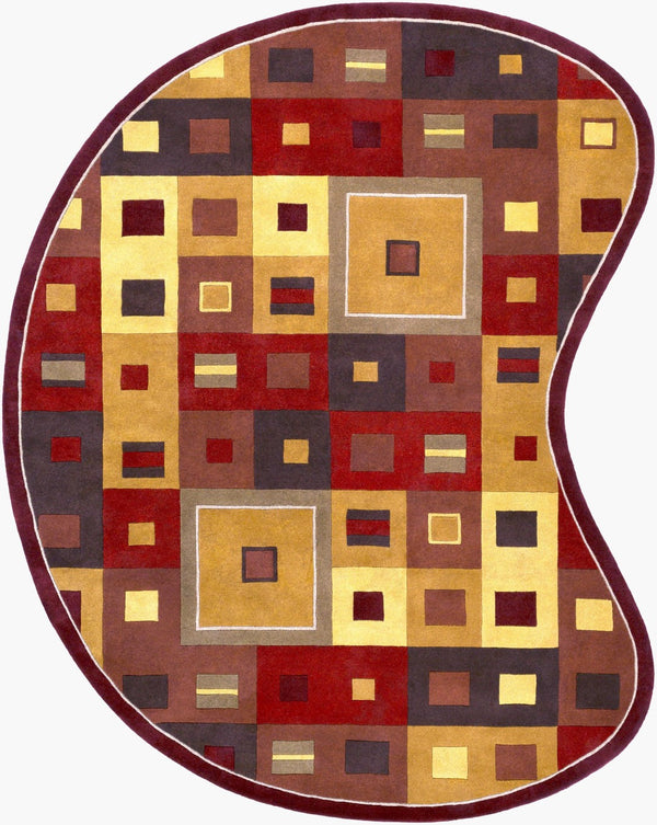 Surya Forum Fm-7007 8' X 8' Hand Tufted Wool Rug - Modern Decor, Medium Pile, Affordable Luxury, India Made Mustard Wool Fm7014-810kdny