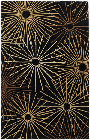 Livabliss Forum Hand Tufted Wool Area Rug for Large Living Dining Rooms Modern Artisan Style Black, Dark Bro 10' x 14' FM7090-1014